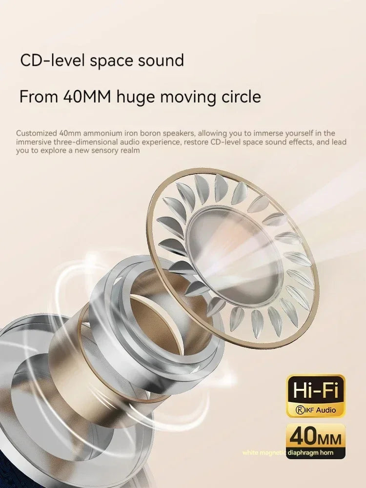 IKF R2 Retro Wireless Headphones Stereo Bass Sport Noise Reduction